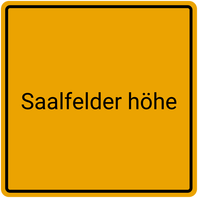 Meldebestätigung Saalfelder Höhe